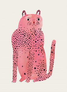 High quality print of an illustration Pink Panther