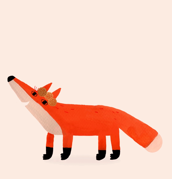 Birth announcement fox