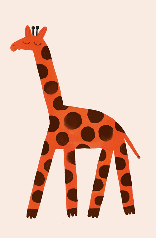 Birth Announcement Giraffes