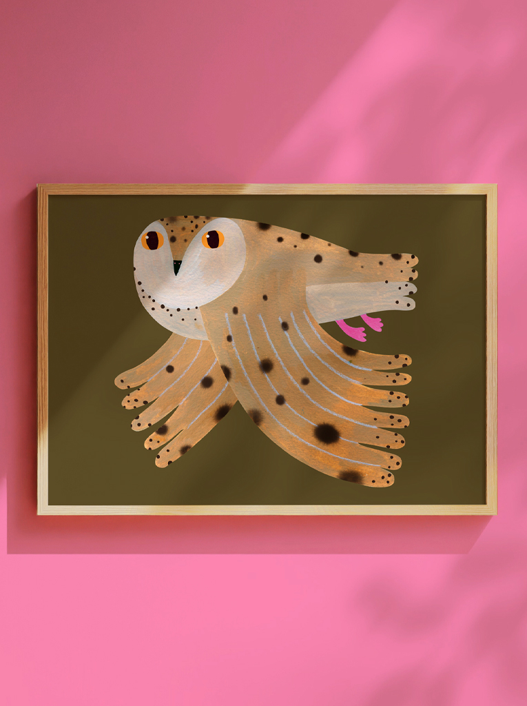 Owl Fern poster