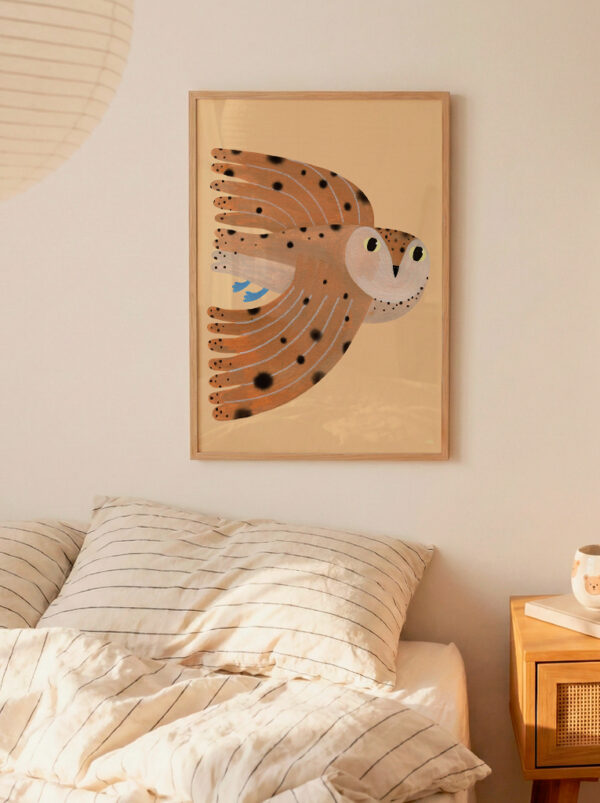 BIG Owl poster 50 x 70 cm